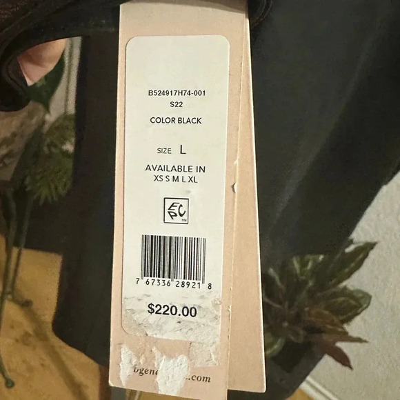 BCBGeneration vegan black leather jacket size L - Picture 10 of 13